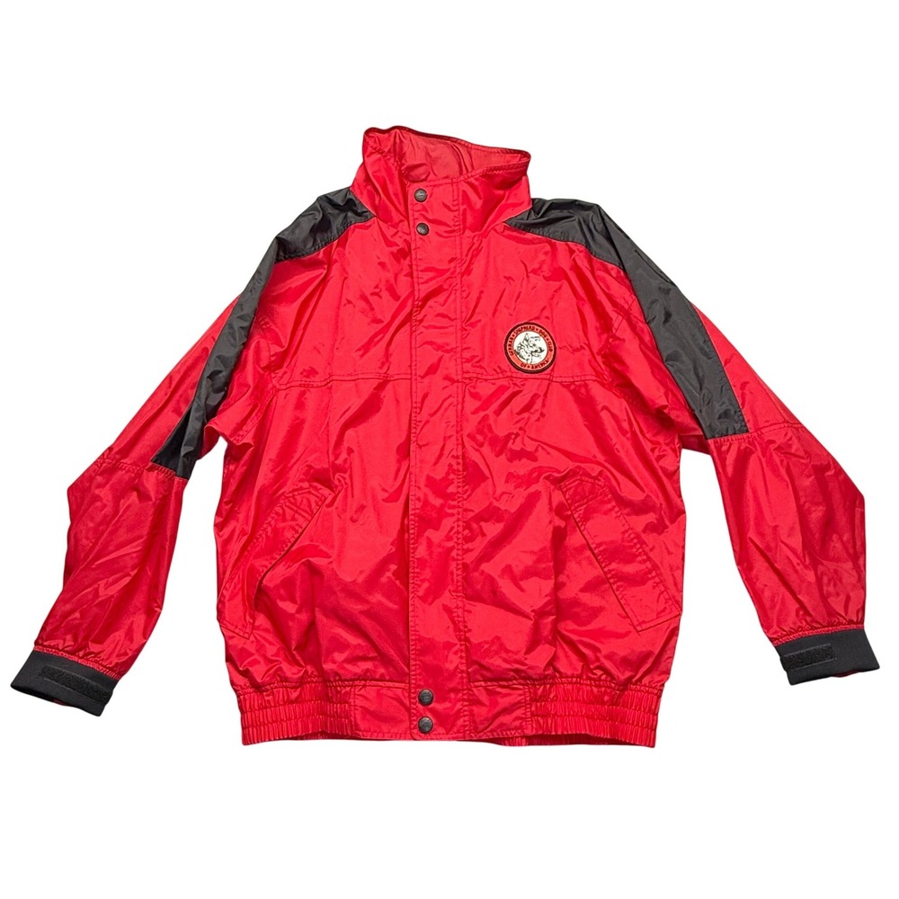 Outer Banks Windbreaker Mens XXL Red German Shepherd Dog Club Vintage Jacket